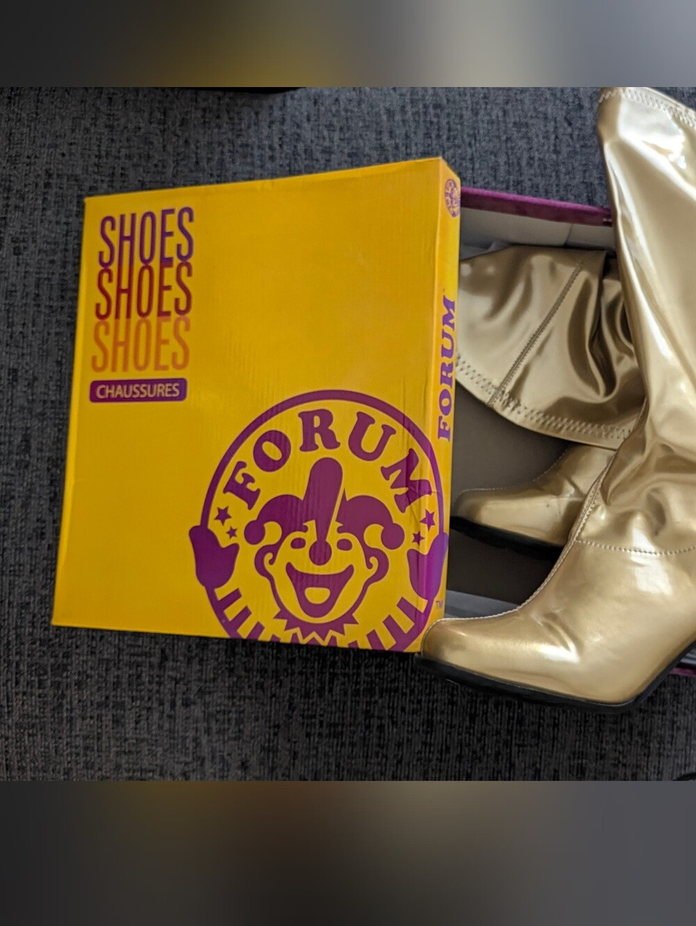 Gold Boots Size 8 Woman